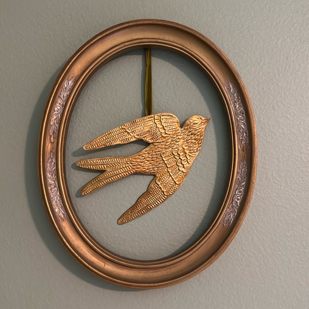 Gold Bird and Frame